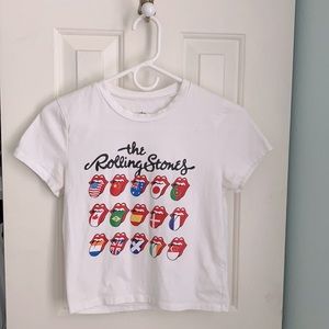 ROLLING STONES COUNTRY FLAG CROP TOP